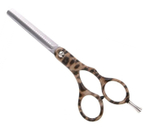 Ножницы DEWAL парикмахерские филировочные 5.5" 28 зуб Леопард