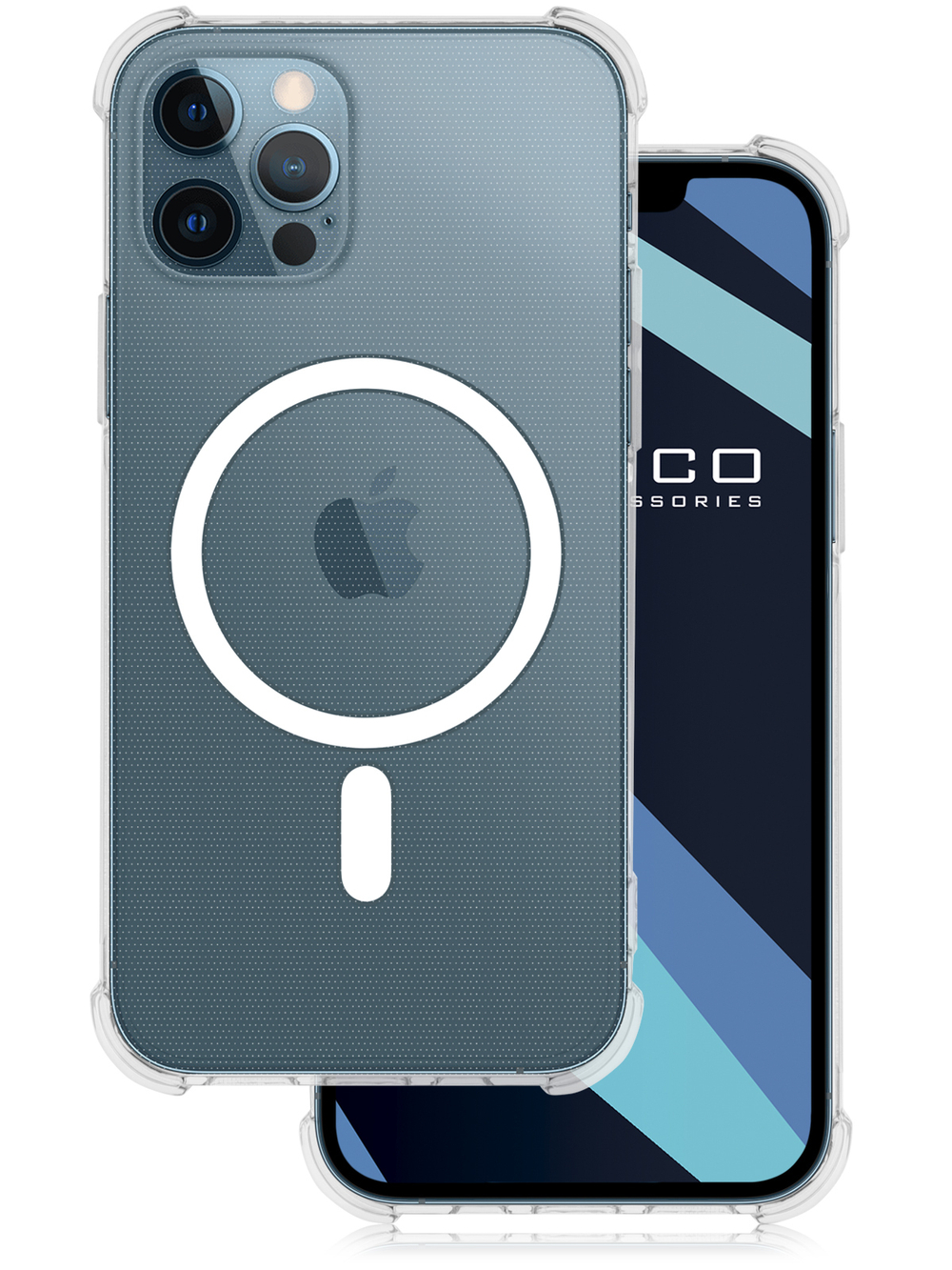 Чехол ROSCO для Apple iPhone 12 Pro оптом (арт. IP12PRO-TPU-MAGSAFE-CLEAR)