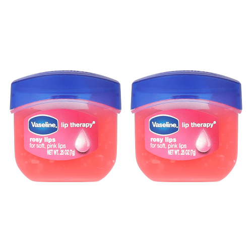 Vaseline, Lip Therapy®, розовые губы, 2 шт. В упаковке, 7 г (0,25 унции)