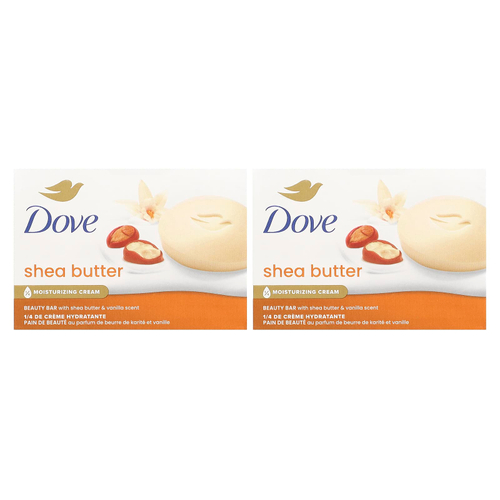 Dove, Мыло для красоты, масло ши и ваниль, 2 шт. по 106 г (3,75 унции)