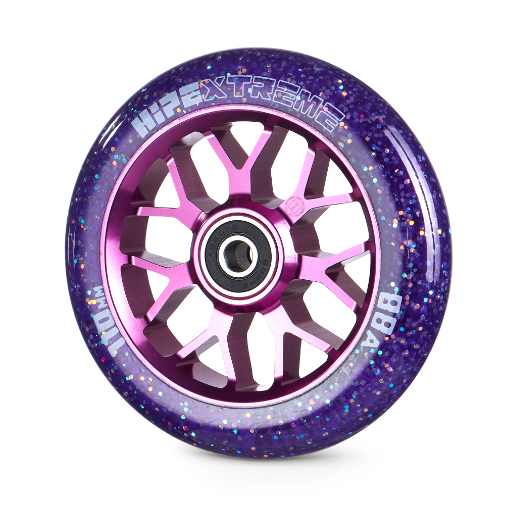 Колесо HIPExtreme Neon Flakes 110*24 мм, фиолетовый