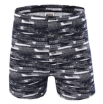 Трусы-боксеры с принтом в виде дощечек (Размер: XL) (Цвет: черный)