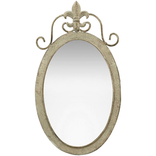 Зеркало овальное "Флёр де лиз" 24,5x2x43,5см Металл,стекло