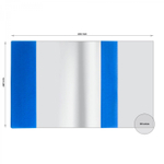 Обложка 227*450 мм, для дневников в твёрдом переплете и учебников, универсальная с цветным клапаном, Alingar, ПВХ, 90 мкм