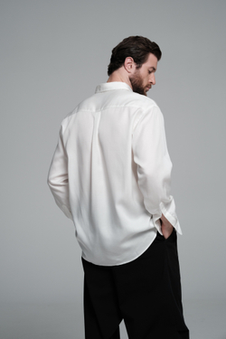 Рубашка льняная | ivory