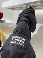 Темно-синий пуховик Burberry (Бербери) премиум класса