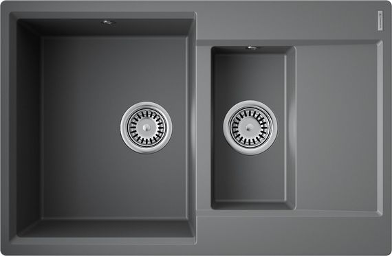 Мойка Daisen 78-2T-PL Tetogranit/платина(арт.4993533)