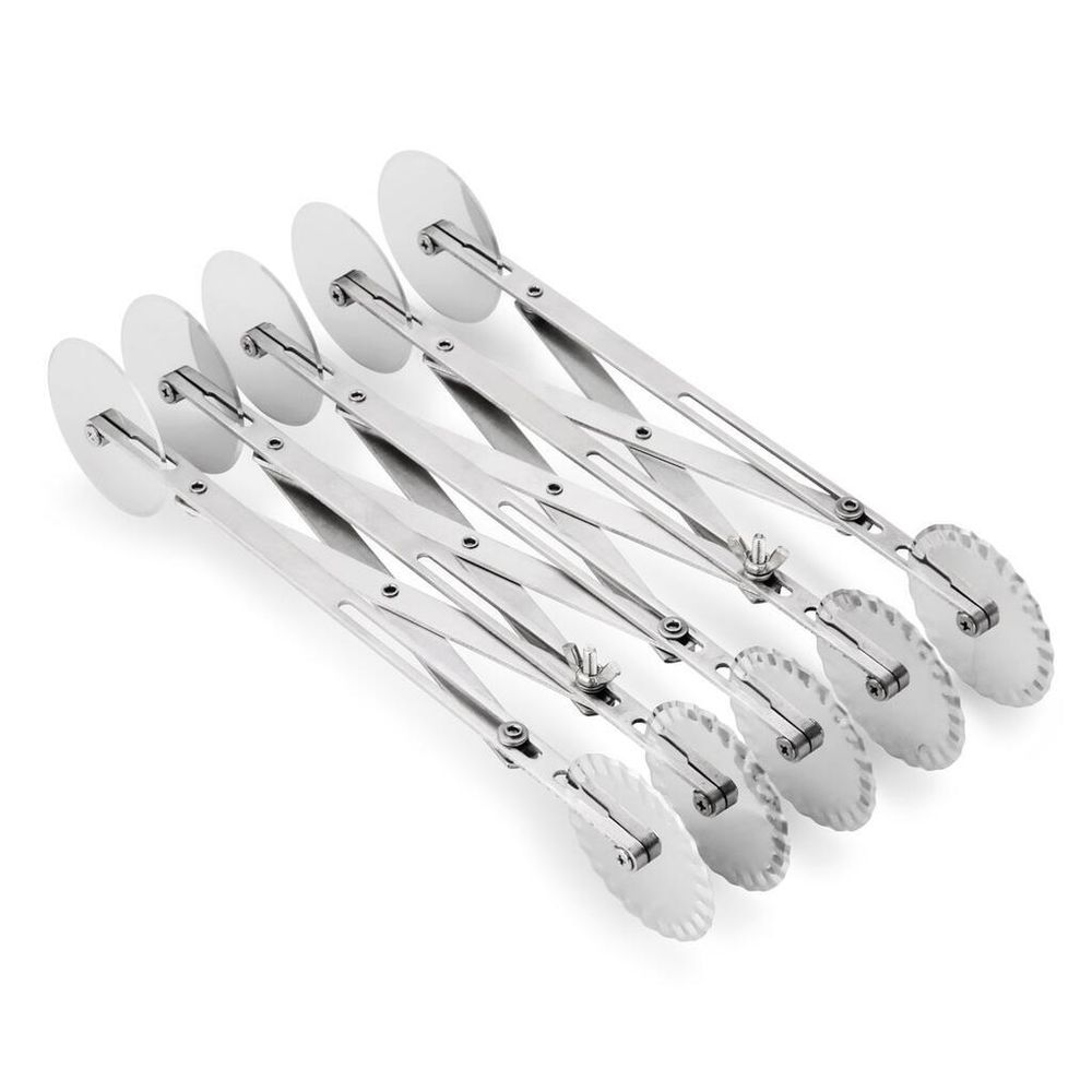 Нож роликовый для теста двухсторонний, раздвижной, 14 лезвий, 71 см P.L. Proff Cuisine