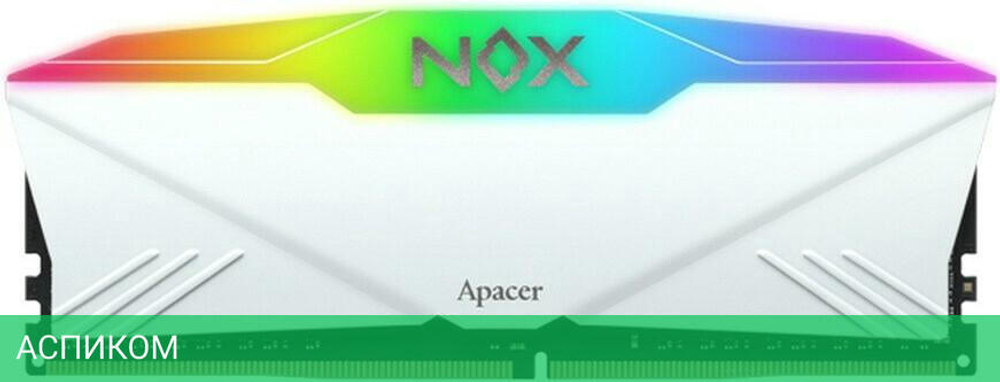 Оперативная память Apacer NOX RGB White Aura2 16GB DDR4 (AH4U16G32C28YNWAA-1)