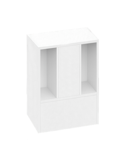 Кухня Модуль Выт 600 верхний высокий вытяжка Тауп / Каштан