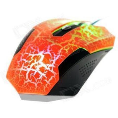 Мышь игровая LEGEND LASER FC-5500 Orange, USB, 6 кнопок, 800-3200 DPI