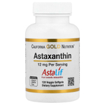 California Gold Nutrition, чистый исландский астаксантин Astalif®, 12 мг, 120 растительных капсул