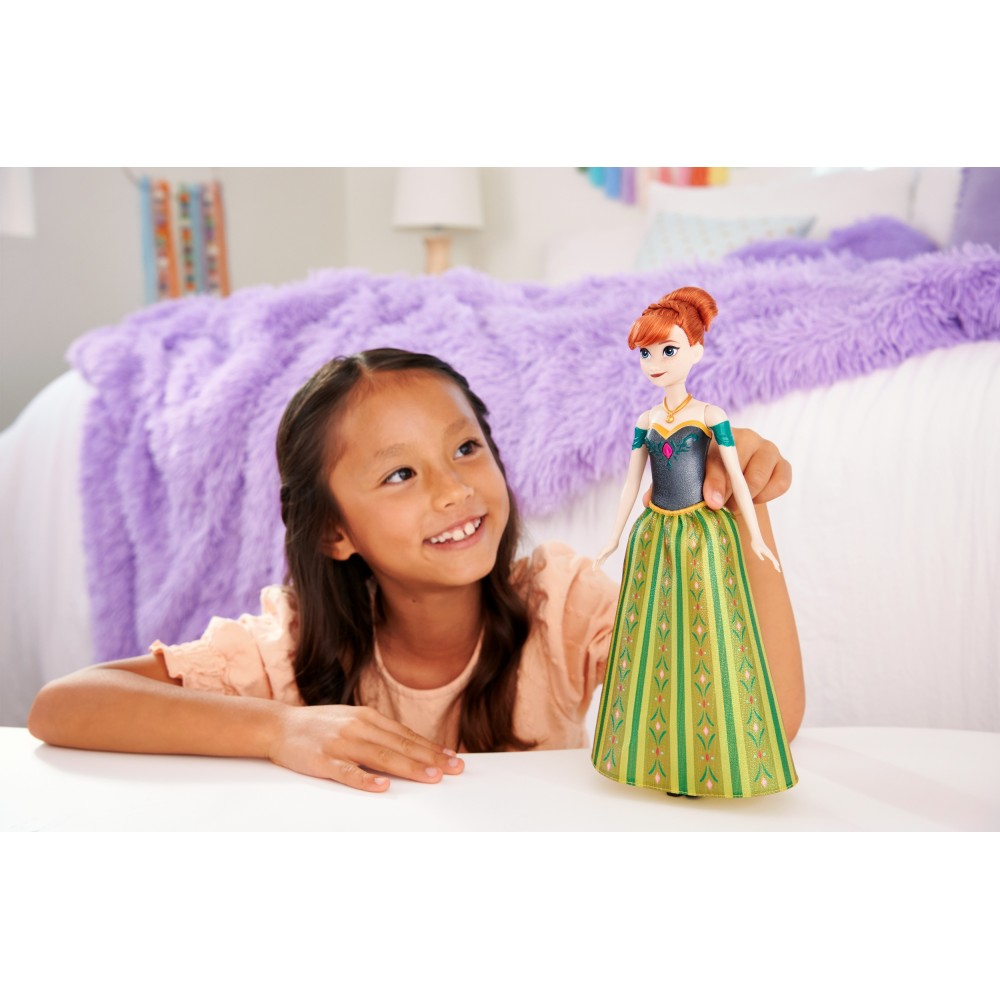 Disney Frozen - Поющая принцесса Анна Кукла Холодное сердце JDX53