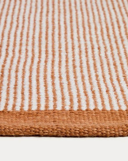 Ковер Tinei в оранжевую полоску, 100% ПЭТ, 200 x 300 см
