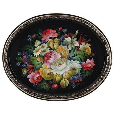 Zhostovo metal tray A26D07042522