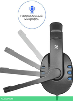 Наушники Defender Gaming Warhead G-160 Black/Blue (64118)