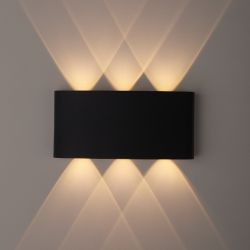 WL12 BK Подсветка ЭРА Декоративная подсветка светодиодная ЭРА 6*1Вт IP 54 черный