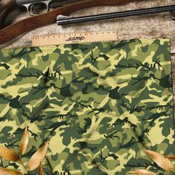 Ткань шелк Армани песочно-зеленый милитари