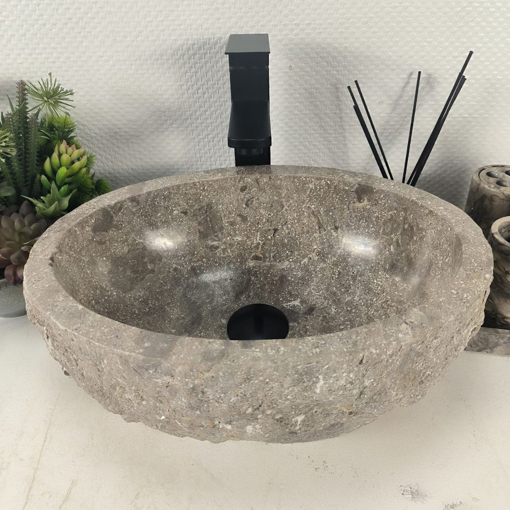 Раковина из мрамора Erozy Grey EM-64640 42*32*16 0190