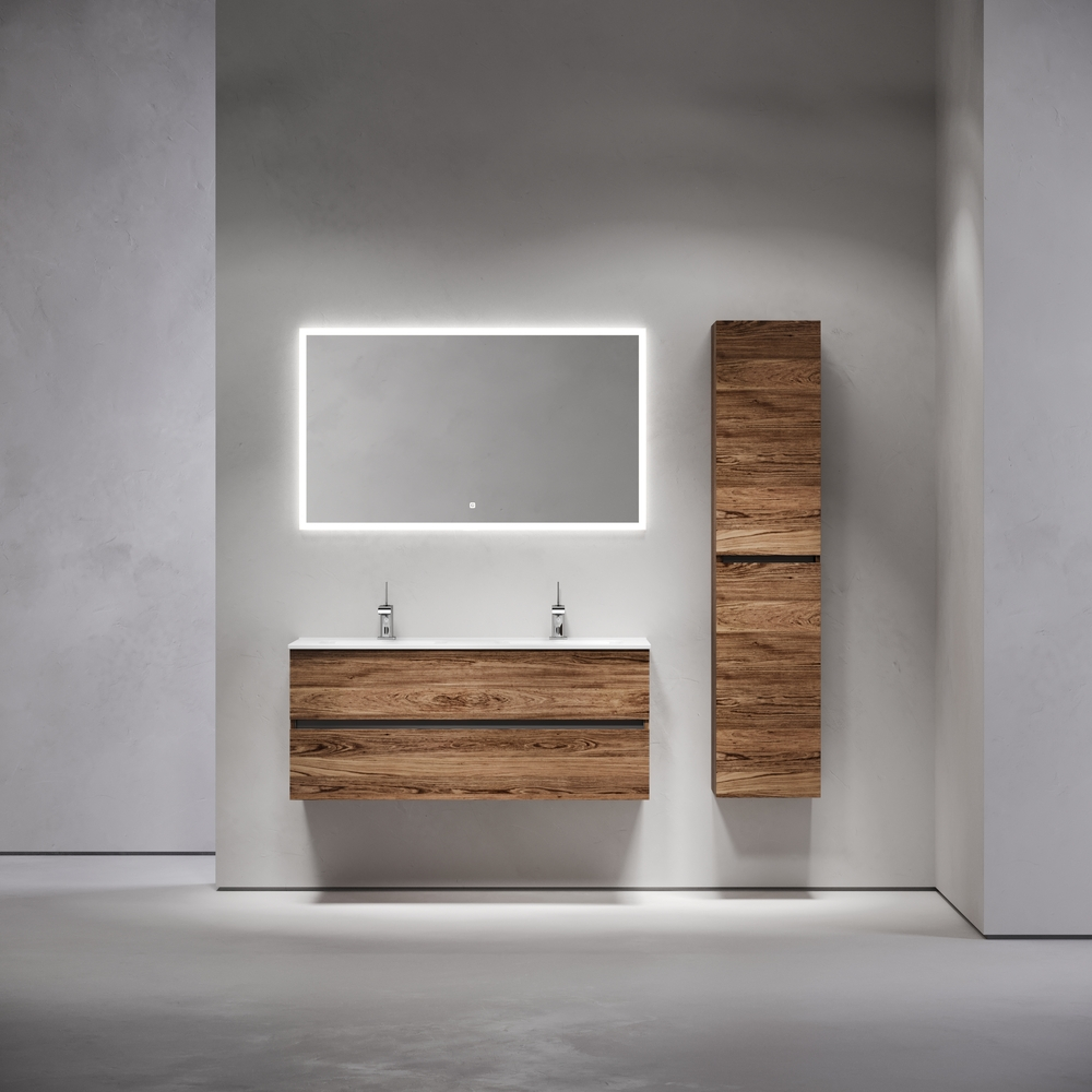 Тумба подвесная под раковину Sancos Urban, дуб чарльстон 1190х450х550