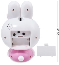 GAEM Art CL-75/2 Будильник «Зайка» белый