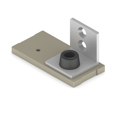 Заглушка для двухполозной верхней направляющей, шампань матовая (AL) (AS0026) Aristo