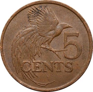 5 центов 1976-2016 Тринидад и Тобаго