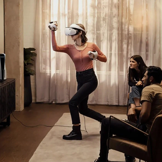 VR Sony PlayStation VR2, 120 Гц, с игрой Horizon Call of the mountain, белый