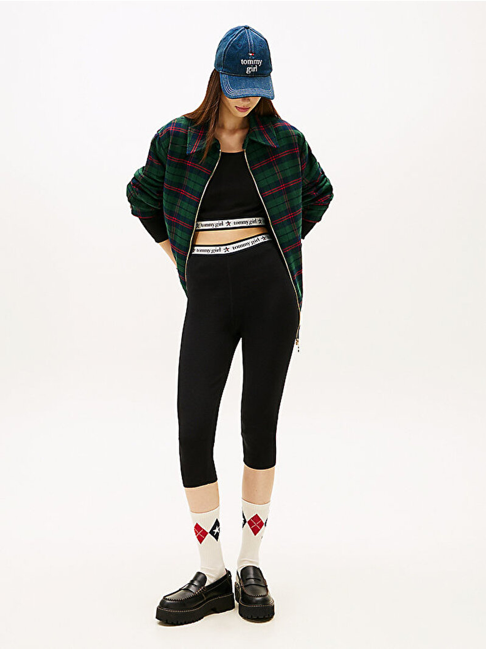 Женские трикотажные брюки-капри Tommy Girl - TOMMY HILFIGER