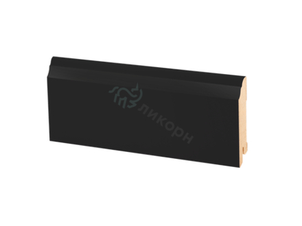 Плинтус напольный чёрный МДФ К-26 80X16X2050 мм Deartio / Ликорн