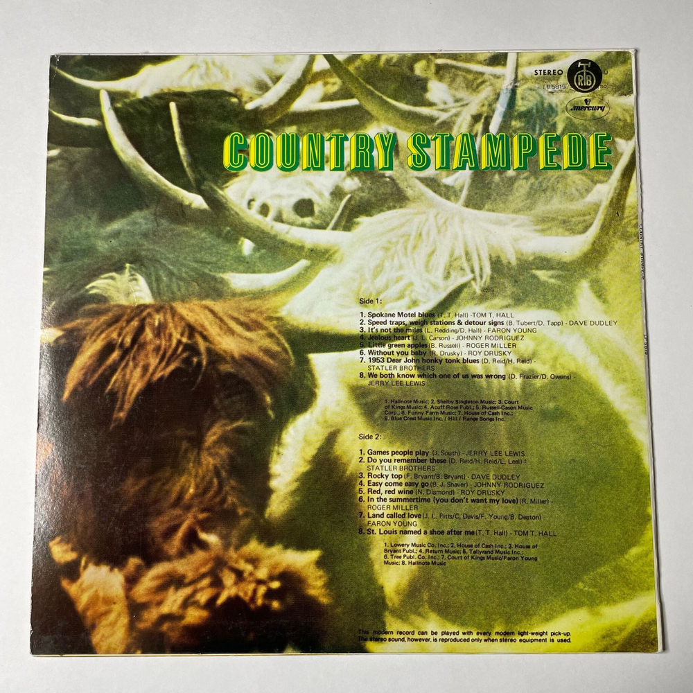 Винтажная виниловая пластинка LP Сборник Кантри Country Stampede (Югослоавия 1974)