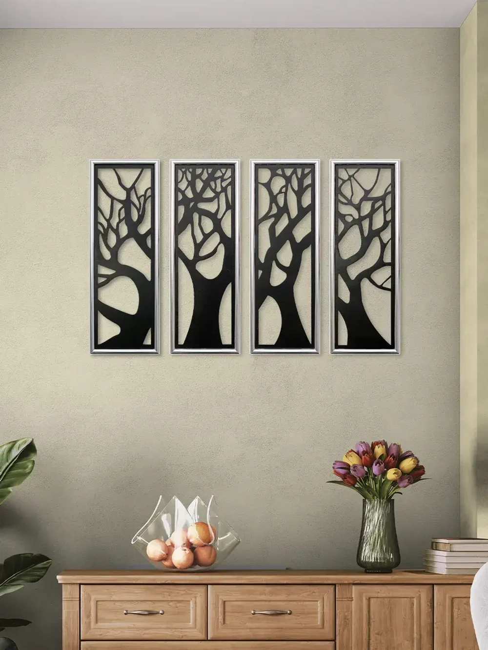 Панно на стену для интерьера 4 шт.