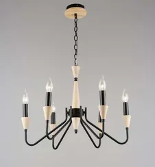 7050/6 BK+WOOD (1) Люстра RL