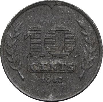 10 центов 1942 Нидерланды