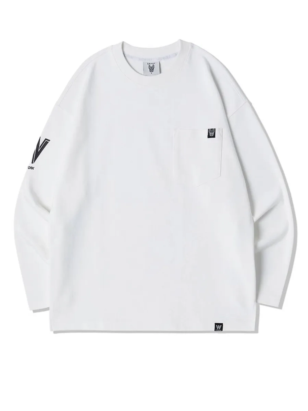 Свитшот с длинным рукавом с карманом и логотипом ladok