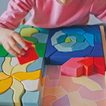 Деревянный конструктор "Темперамент", поддон, 61 деталь