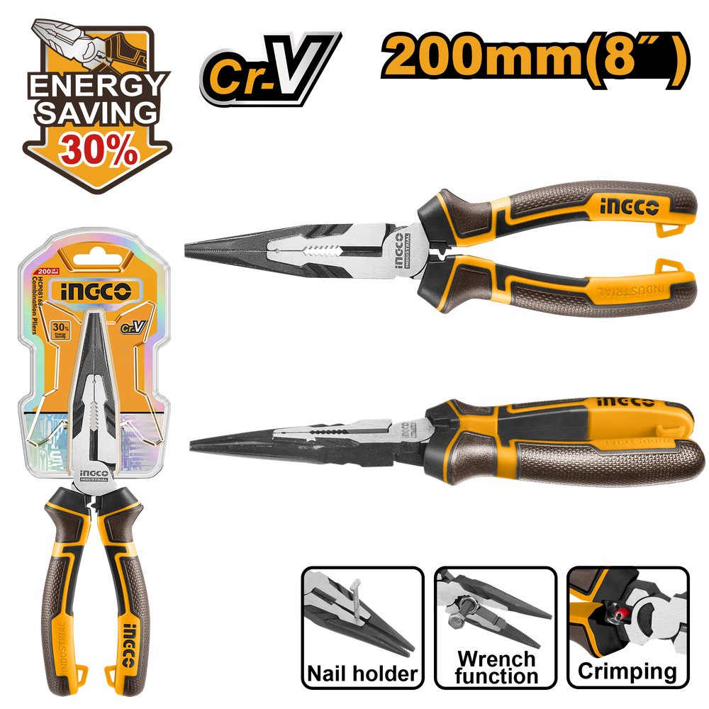 Тонкогубцы 200 мм INDUSTRIAL