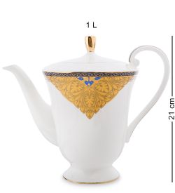 Pavone JK-195 Чайный сервиз 15 пр. на 6 перс. «Золотой Палермо» (Gold Palermo  )