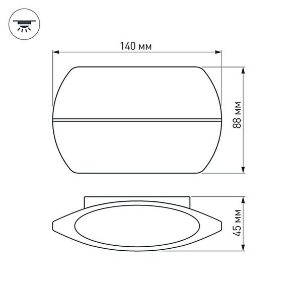 Настенный светодиодный светильник Arlight SP-Wall-140WH-Vase-6W Warm White 020800