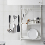 Вешалка-клипса с 4 крючками IKEA SUNNERSTA (СУННЕРСТА), Белый, 26х17 см