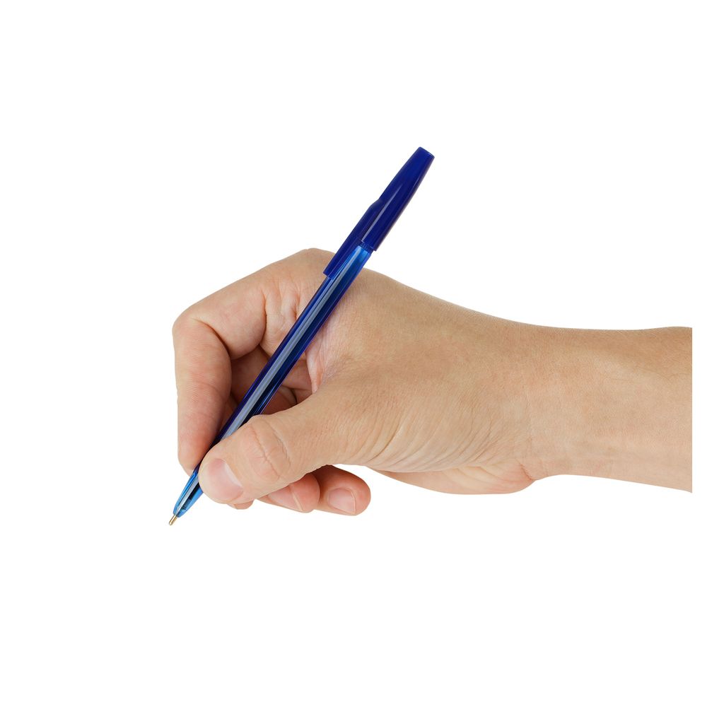 Ручка шариковая СТАММ "049" синяя, 0,7мм, тонированный корпус, 1шт