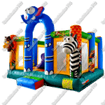 Коммерческий надувной батут "Зверинец" 4,5*4,5*3 м