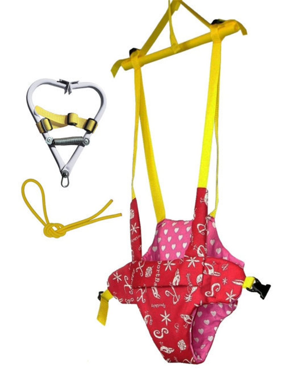 СПОРТБЭБИ Прыгунки VIP с зацепом 3 в1 (прыгунки-тарзанка-качели)