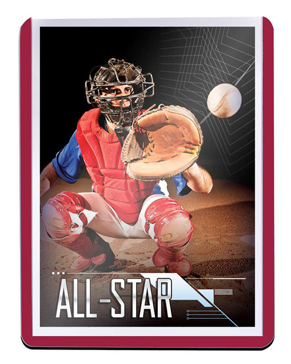 Ultra Pro - Жесткие прозрачные протекторы с красными краями (toploader)