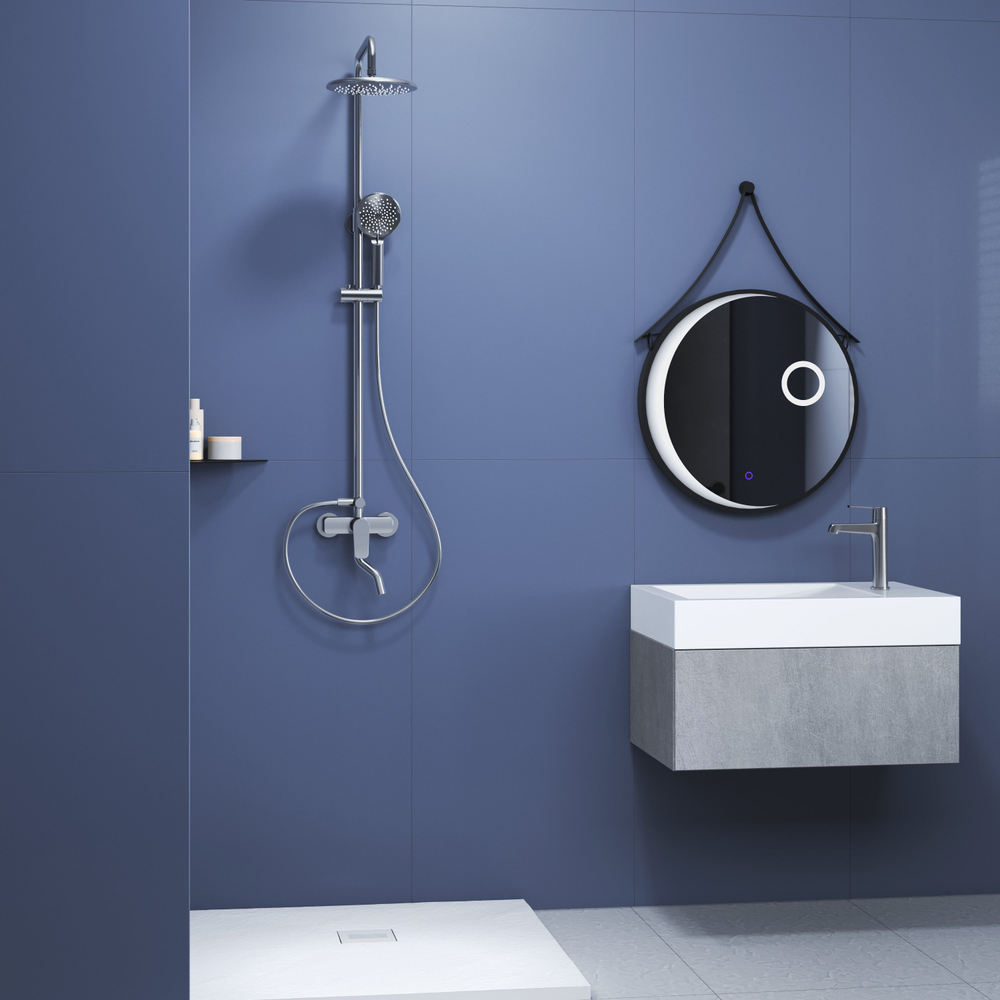 Душевая стойка со смесителем из стали RGW SP-25