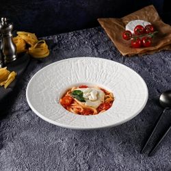 Тарелка глубокая 220 мл d 27 см h6,5 см для пасты, для супа White Raw Wood P.L. Proff Cuisine [4]