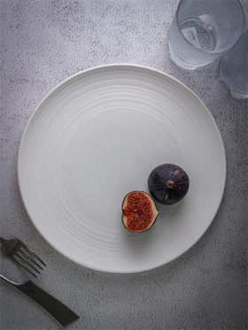 Тарелка мелкая d 26,5 см h 2,5 см, фарфор, Linea