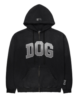 Зип-худи «DOG» черный