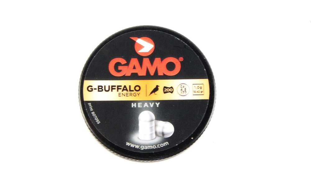 GAMO G-BUFFALO 4,5мм 1г. (200шт.) пули пневматические