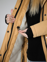 Парка женская зимняя куртка город горький золото